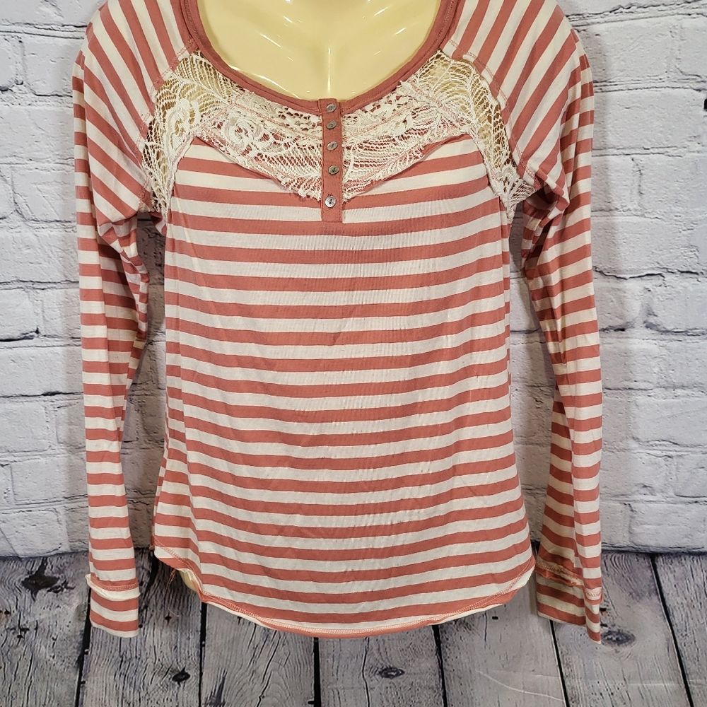 Jolt Striped Long Sleeve Top